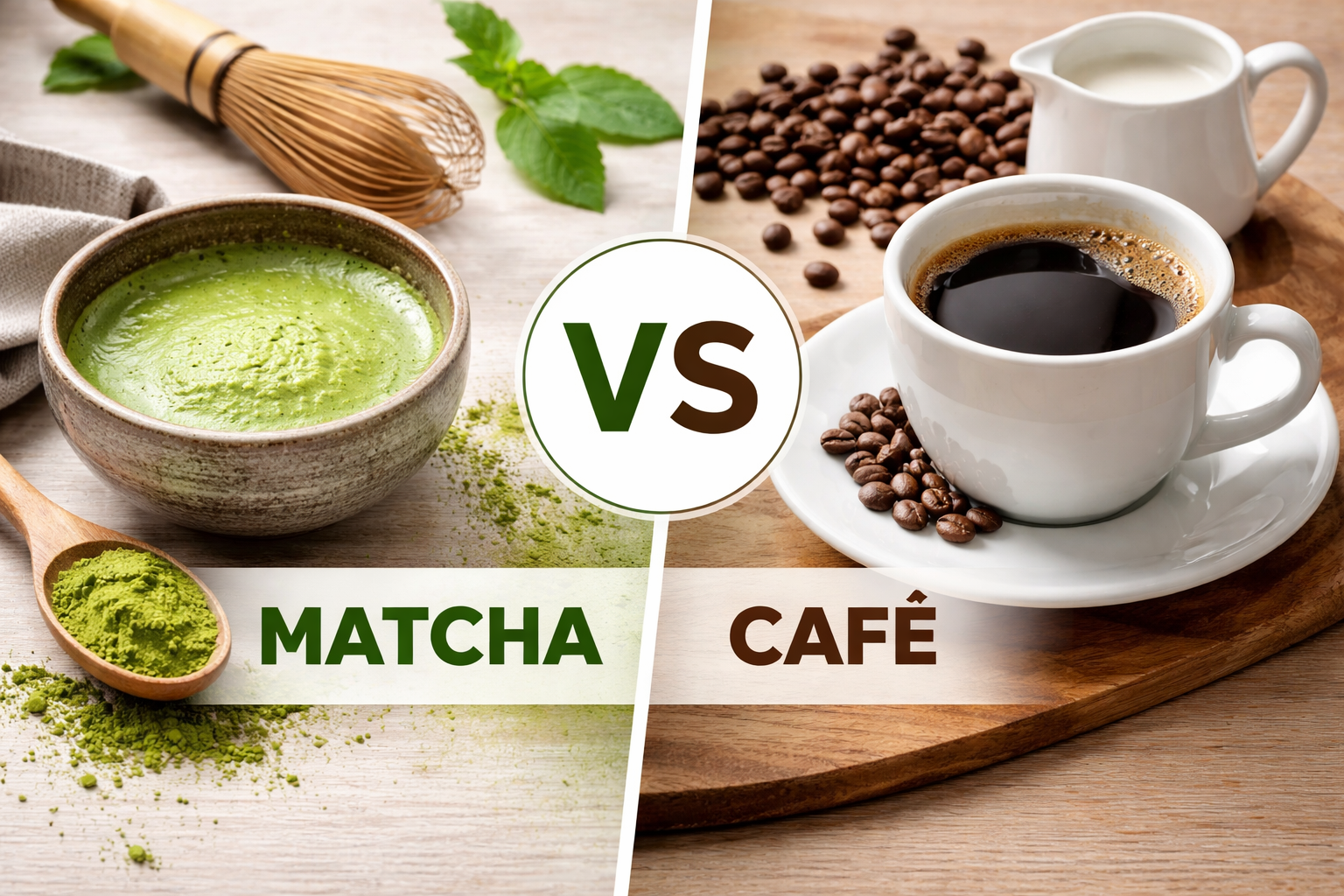 Matcha vs café: cuál es mejor para trabajar sin nervios